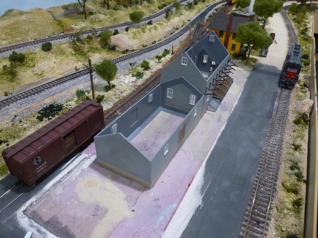 The Feed & Grain store under construction.